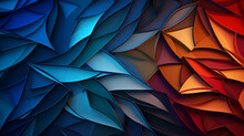 Colorful Background Dynamic Textured Geometric Element. Modern Gradient, Rainbow Of Colorful Blocks Abstract Background, Low Poly Triangular Background. Generative Ai