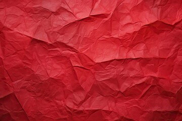 red crumpled paper background