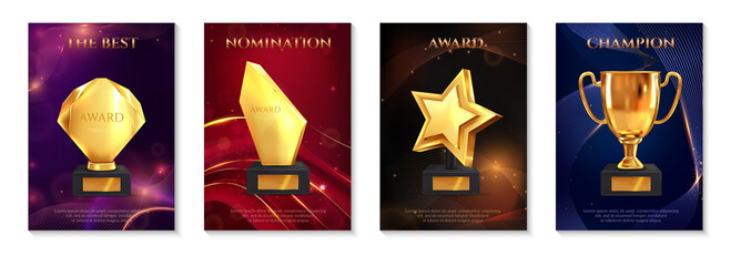 Wall Mural - awards card set
