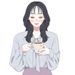 © maru - コーヒーを飲む人