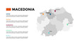 Macedonia Infographic maps for countries elements design for presentation, can be used for presentation, workflow layout, diagram, annual report, web design.