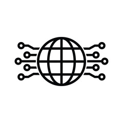 Fototapete - ai icon vector Artificial intelligence icon logo 