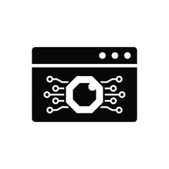 Fototapete - ai icon vector Artificial intelligence icon logo 