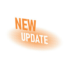 Poster - vector illustration modern label new update. web banner element.