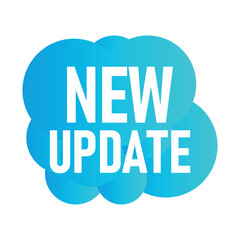 Poster - vector illustration modern label new update. web banner element.