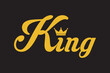 Modern Design Template. King logo vector template for t-shirt | Luxury logo design | Royalty logo design