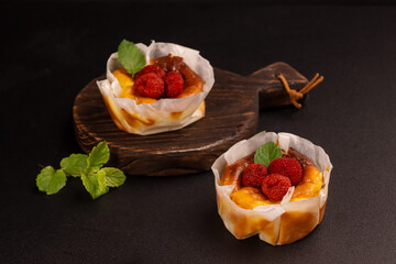 Canvas Print - Mini Basque Burnt Cheesecake or San Sebastian Cheesecake