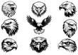 eagle logo template vector logo vector	