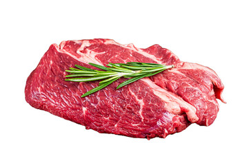 Poster - Raw Chuck eye roll Black Angus prime beef steak  Transparent background. Isolated.