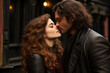 © Duckai - Passionate Kisses from Couple in Love on Valentine's Day, A Young Couple Engages in a Passionate Kiss, Radiating the Beauty and Intensity of Love