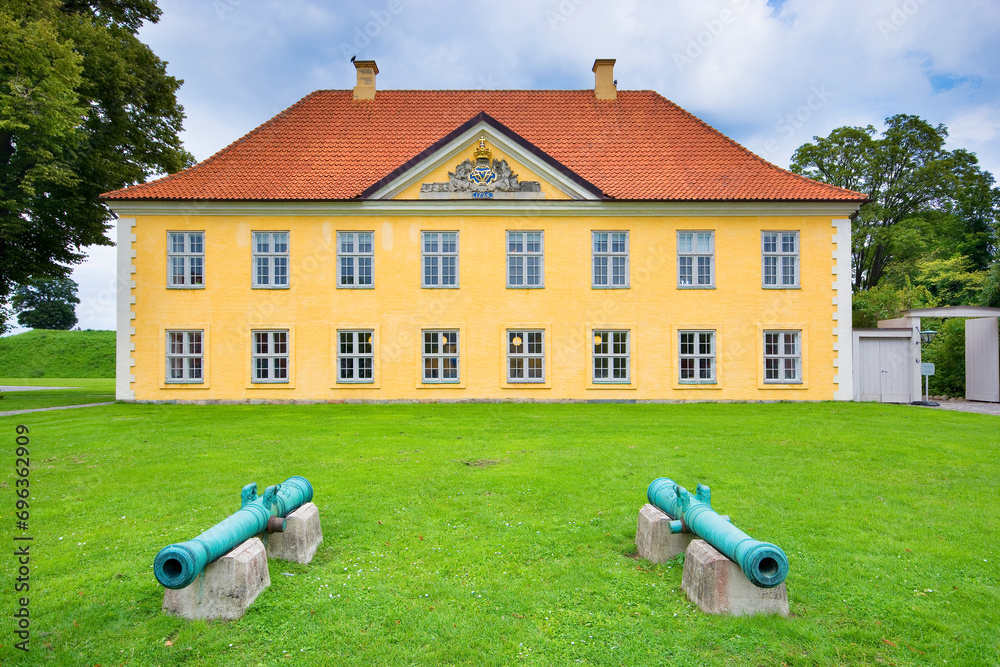 Commander's House in Kastellet fortresses in Copenhagen, Denmark Stock ...