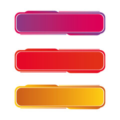 Leinwandbilder - Set of modern organic shapes. Fluid vector trendy elements. Text Vector Geometric Shapes Button Design Background 