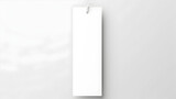 Fototapeta  - minimalist white blank bookmark mockup