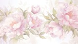 Fototapeta Kwiaty - Floral watercolour background