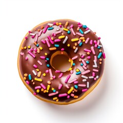 Wall Mural - Donut isolated on white background