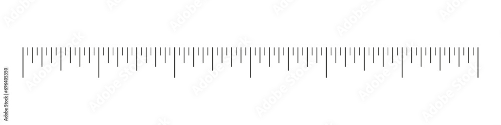 เวกเตอร์ Stock Ruler scale. Measuring chart with 6 inches. Length ...