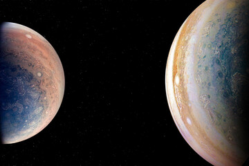 Wall Mural - alien planets in the outer space. elements of this image furnish