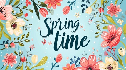 Wall Mural - Spring banner design