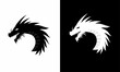 graphic vector illustration of snake dragon logo template
