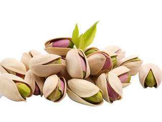 Canvas Print - pistachio nuts isolated on white