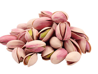 Canvas Print - pistachio nuts isolated on white, PNG