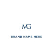 MG logo. M G design. White MG letter. MG, M G letter logo design. Initial letter MG linked circle uppercase monogram logo. M G letter logo vector design.	

