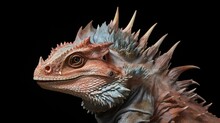 Chlamydosaurus Kingii, Frill Dragon, Neck, Frilled