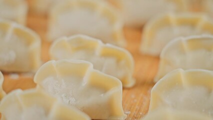 Wall Mural - Chinese New Year dumplings, traditional Chinese festival dumplings