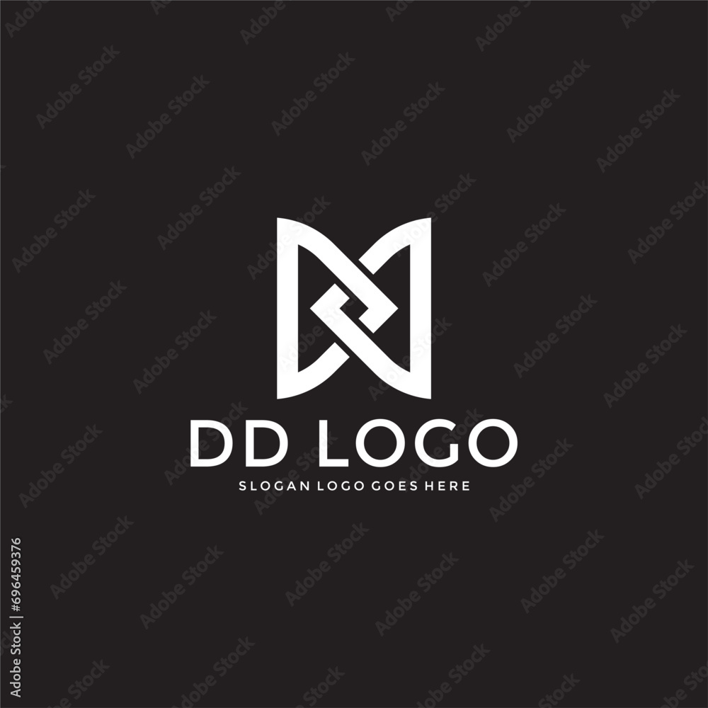 DD Letter monogram logo vector image Stock Vector | Adobe Stock