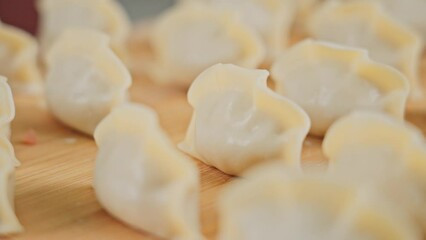 Wall Mural - Chinese New Year dumplings, traditional Chinese festival dumplings