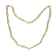 © Layerform - gold chain link jewellery necklace, luxury accessory, shiny, on transparent background