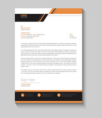 Minimal letterhead design template