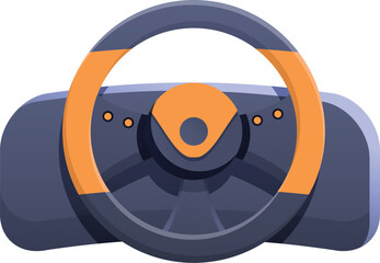 Poster - Racing gaming pad icon cartoon vector. Control monitor device. Gamer computer