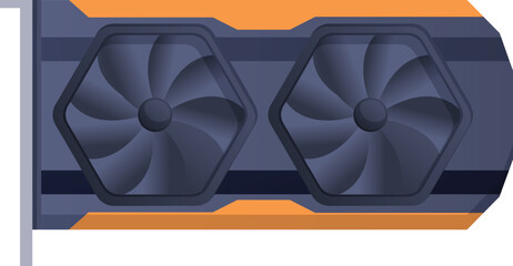 Poster - Game video card icon cartoon vector. Controller console. Computer play