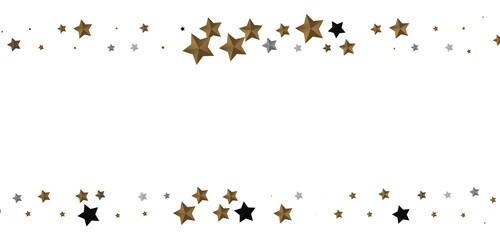 Wall Mural - Radiant Showers: Immerse Yourself in a Spellbinding 3D Gold Stars Downpour