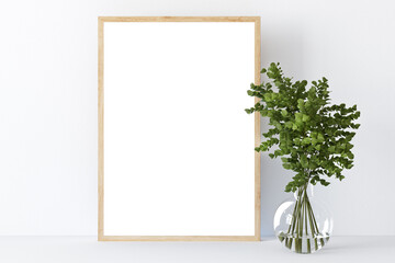 Wall Mural - Frame Mockup Minimalist | Mockup for digital art presentation | For digital prints