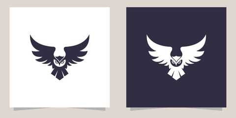 Wall Mural - owl logo design vector