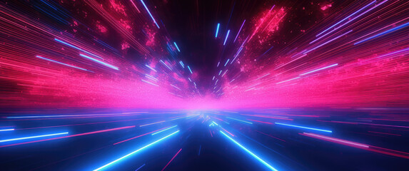 Abstract Neon light trail motion blur colorful LED background wallpaper for display