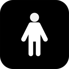 Poster - kid boy sign on square backgrounds icon vector