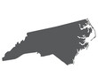 © Supatra - North Carolina state map. Map of the U.S. state of North Carolina.