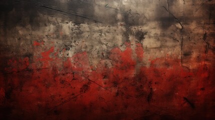 Poster - Abstract textured background with red and black patterns. Artistic backdrop.