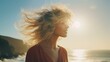 © Karen - woman in the sunset