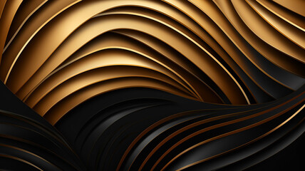 Wall Mural - luxury background vector with golden metallic decoration abstract