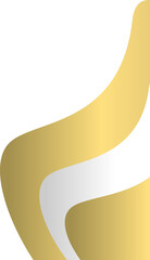 Wall Mural - Gold with silver stripe corner. Corner design element
