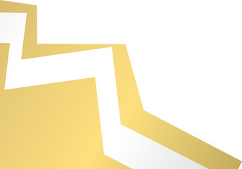 Wall Mural - Gold with silver stripe corner. Corner design element