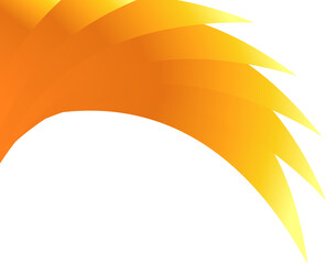 Wall Mural - Orange corner. Corner design element