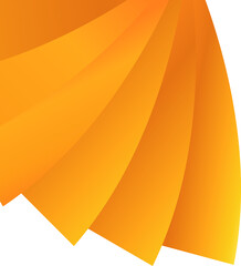 Wall Mural - Orange corner. Corner design element
