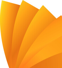 Wall Mural - Orange corner. Corner design element