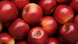 Lots of red apples. Tasty and juicy. Background of apples. High quality photo. Generative AI