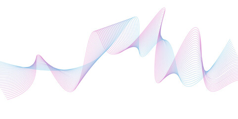 Vectors Abstract colourful glowing wave curved lines background. Abstract frequency sound wave lines. Design used for banner, template, science. Technology curve lines background.